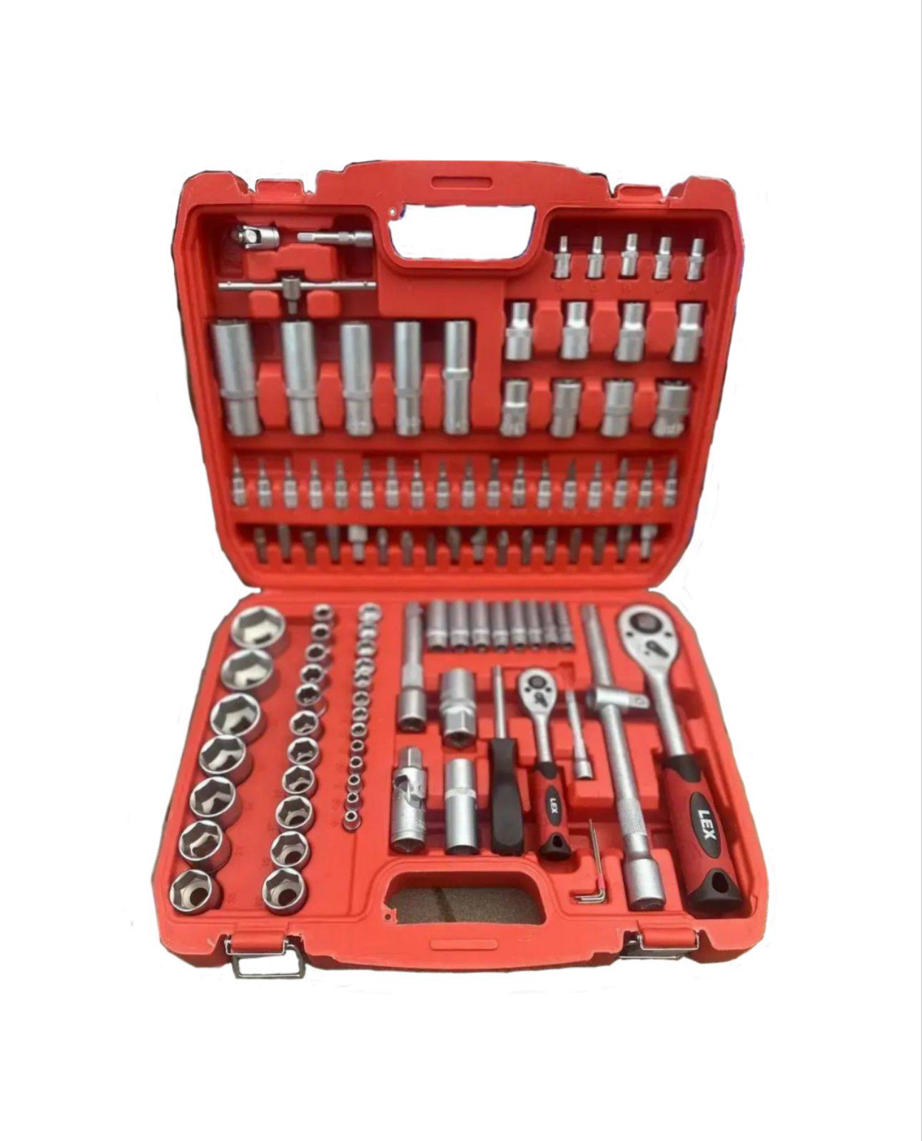 Набір інструментів LEX LXSS108M головки/ключі з металевими защіпками 108 шт. - фото 2 Набір інструментів LEX LXSS108M головки/ключі з металевими защіпками 108 шт. - фото 2