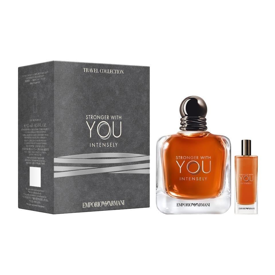 Подарочный набор для мужчин Giorgio Armani Stronger With You Intensely парфюмированная вода 100/15 мл (405702)