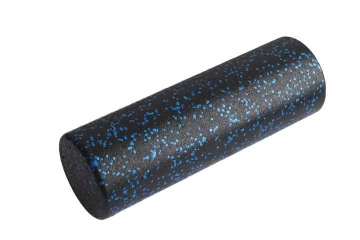 Массажный ролик гладкий для спины и тела RollerUA МФР 90 см Black/Blue