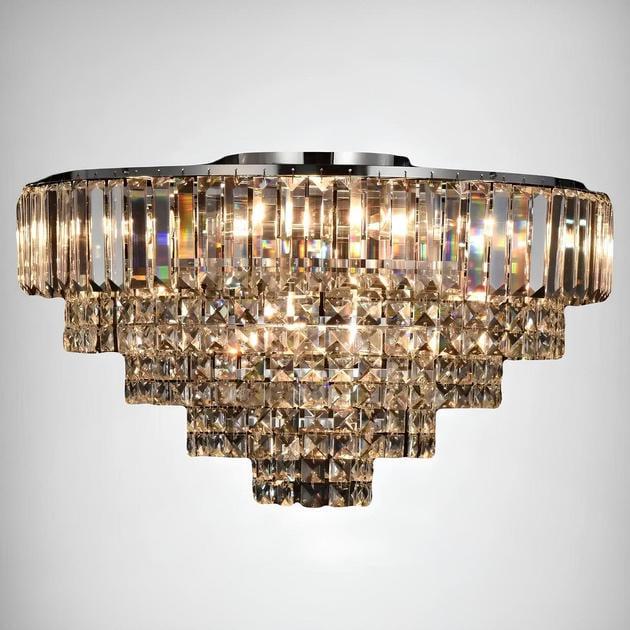 Люстра стельова Valeso V 9026/8 з IP20 кришталевим плафоном під вісім ламп Е14 CR Хром (00000140252)