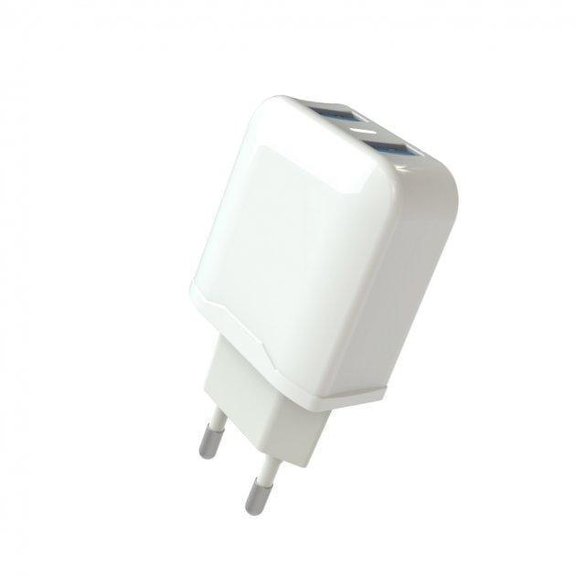 Зарядное устройство сетевое Aspor A829 2USB 2,4A с USB-кабелем Micro Белый (1858272821)