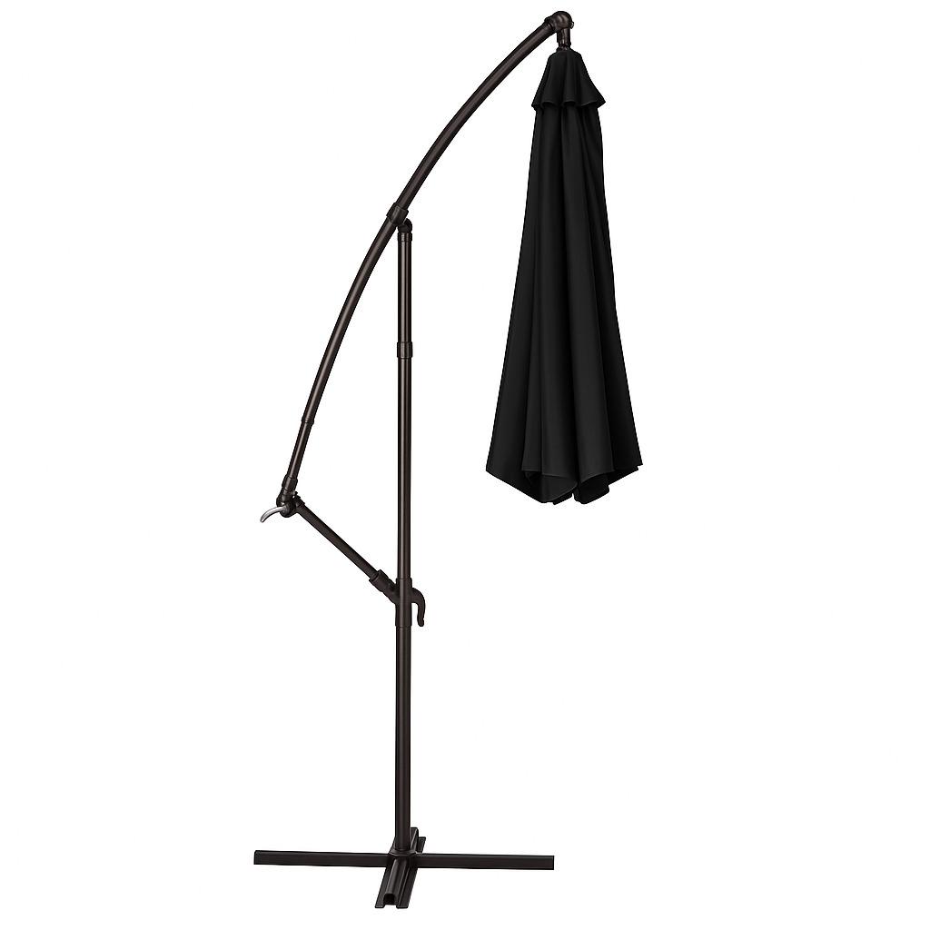 Парасолька садова регульована WCG з чохлом/нахилом 3 м Чорний - фото 4 Парасолька садова регульована WCG з чохлом/нахилом 3 м Чорний - фото 4