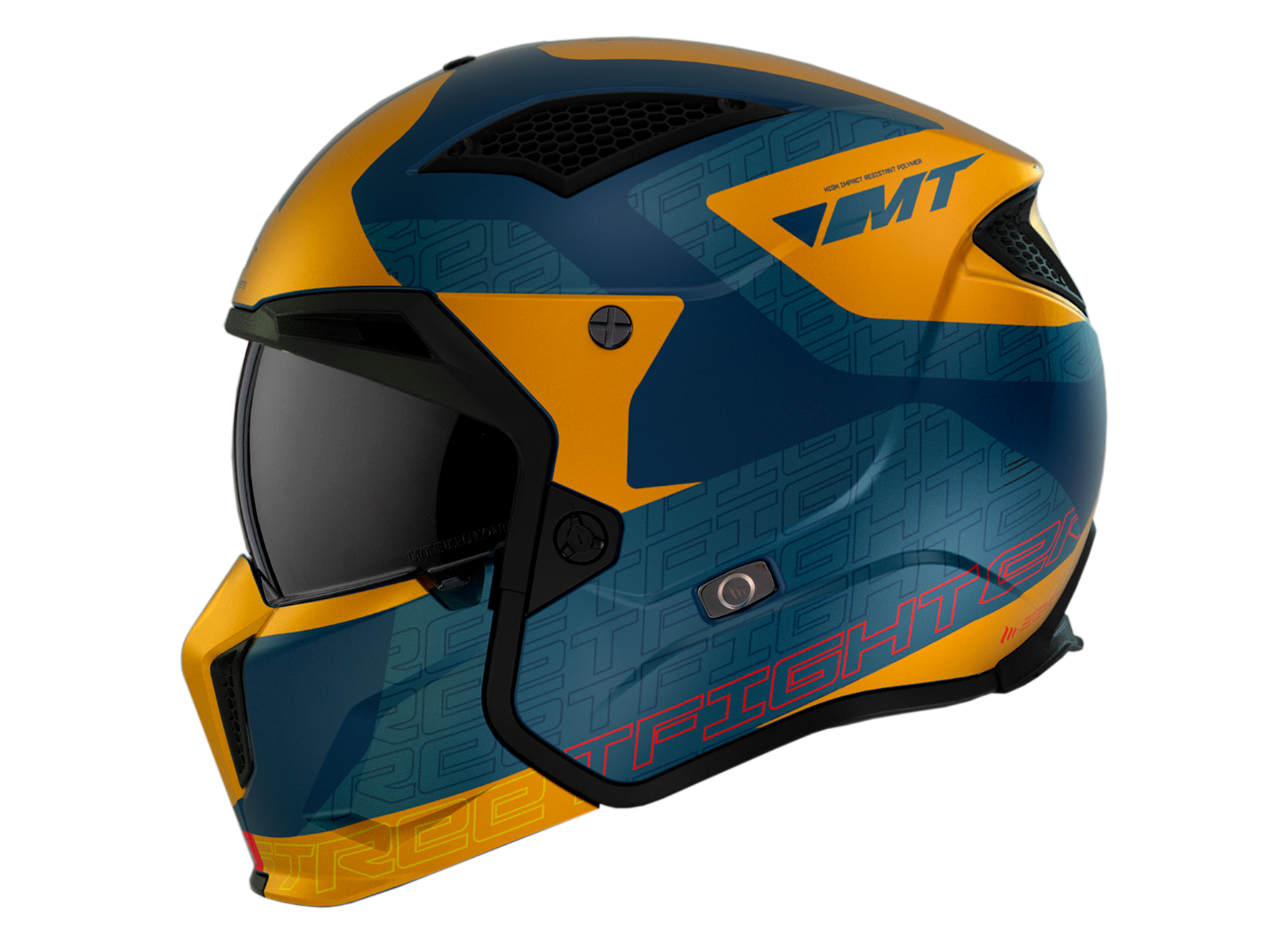 Мотошлем MT HELMETS Streetfighter SV S Totem C3 ECE2206 L Matt Yellow (26613) - фото 5