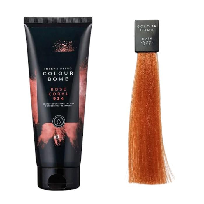 Тонуючий бальзам для волосся IdHair Colour Bomb 934 Rose Coral 200 мл (23345190)