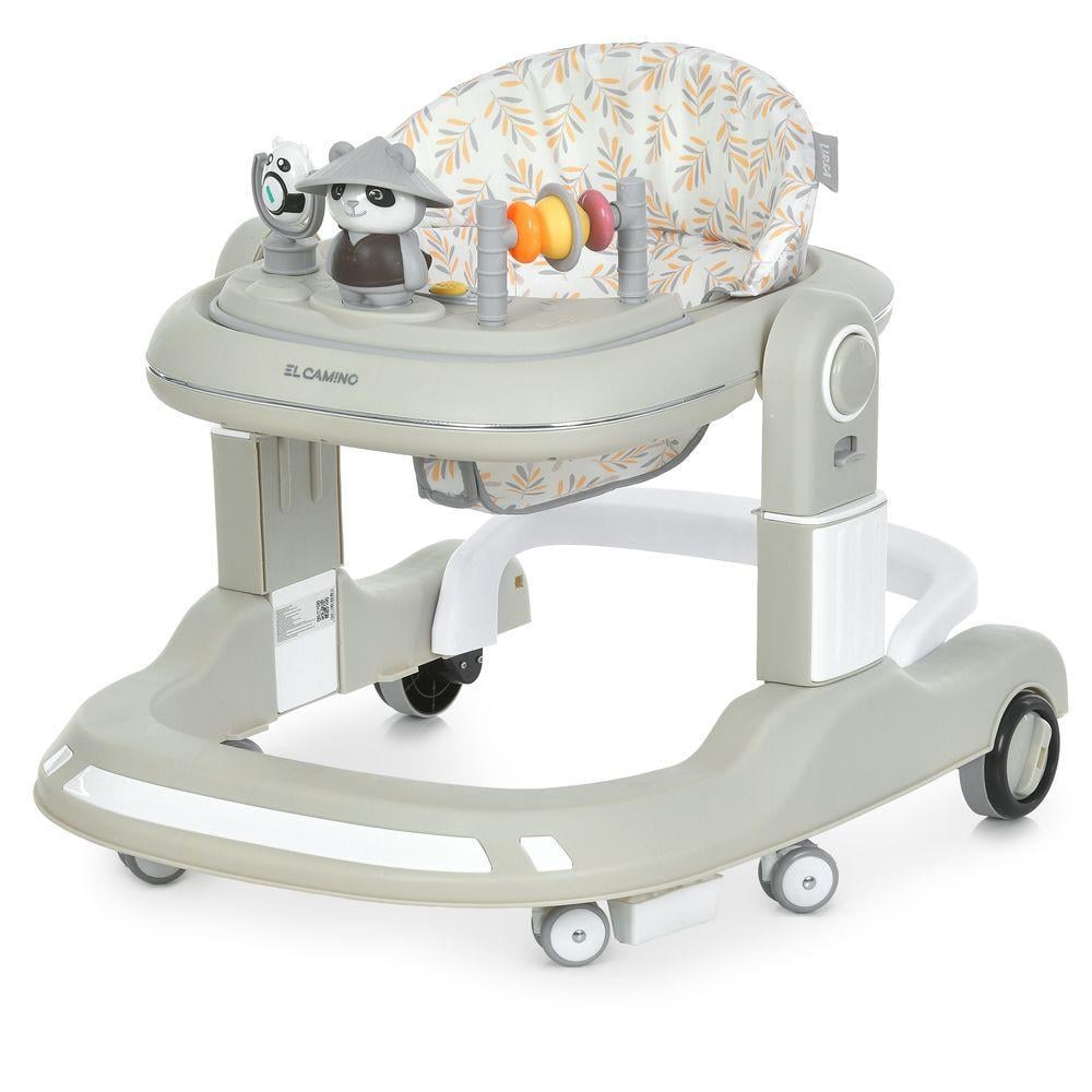 Ходунки-пушер детские интерактивные El Camino ME 1200 URSA 2в1 из пластика музыкальные 70х54х62 см Серый (150-7-ME 1200 Beige)