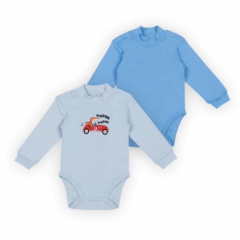 Комплект боді для малюків Gabbi BD-24-5 74 см 2 шт. Блакитний/Світло-блакитний (13930) Комплект боді для малюків Gabbi BD-24-5 74 см 2 шт. Блакитний/Світло-блакитний (13930)