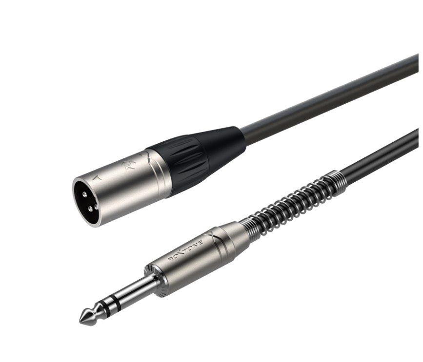 Аудиокабель балансный Roxtone SMX-J260-L3 Jack 6.3 stereo XLR Male 3 м