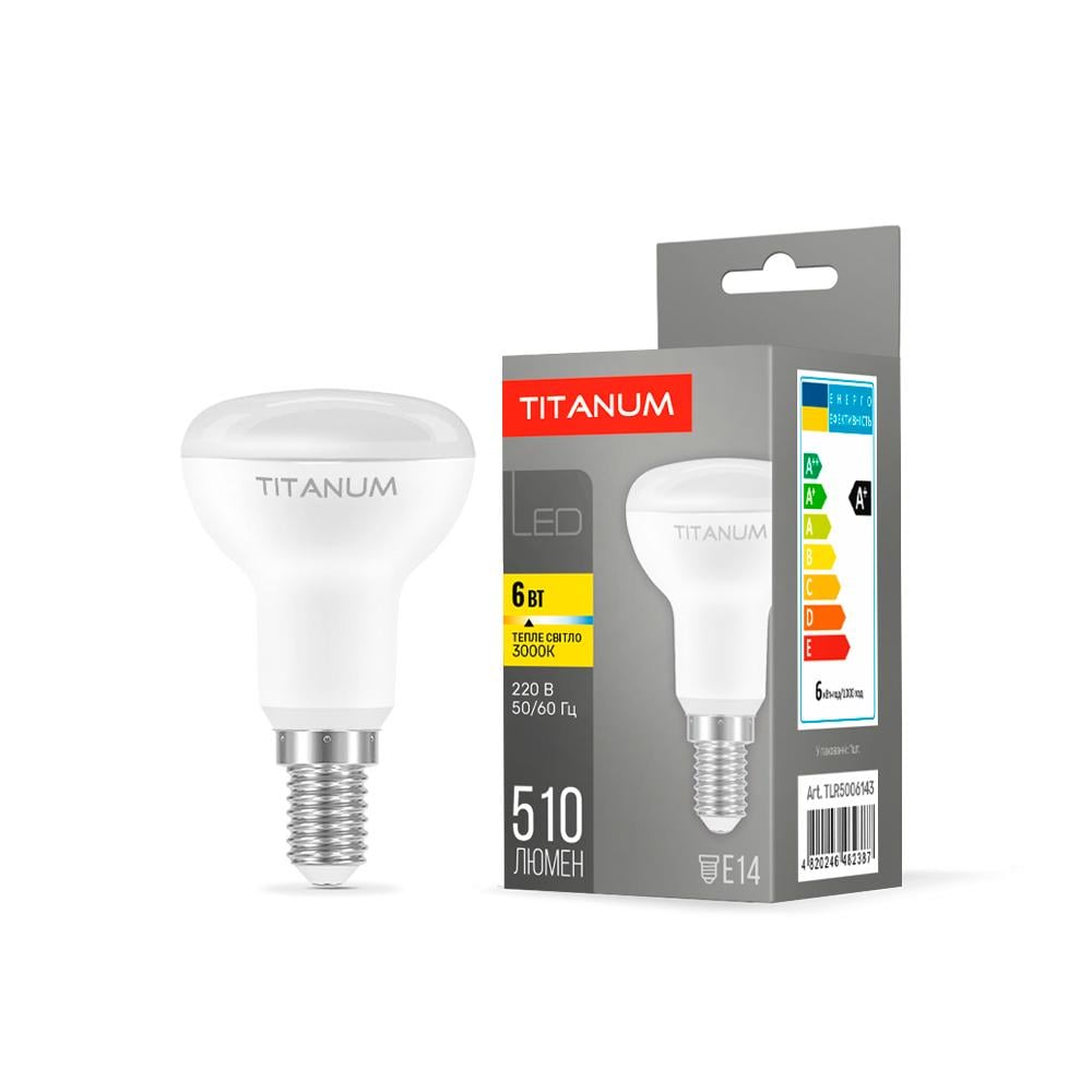 Лампа LED TITANUM R50 6 W E14 3000K (TLR5006143)