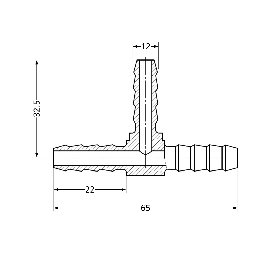 Тройник латунный под шланг SD Plus елка ⌀ 12 мм (SD00047865) - фото 2 Тройник латунный под шланг SD Plus елка ⌀ 12 мм (SD00047865) - фото 2