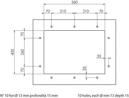 Кухонная мойка CM Filoquadra Sottotop 2V 61x45 см подстольная (11912) - фото 3