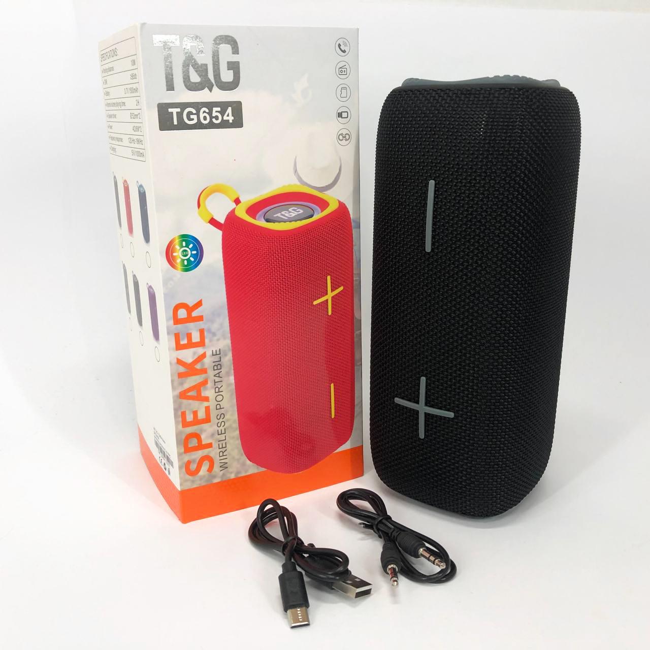 Колонка портативна TG654 8W з підсвічуванням Чорний - фото 11 Колонка портативна TG654 8W з підсвічуванням Чорний - фото 11