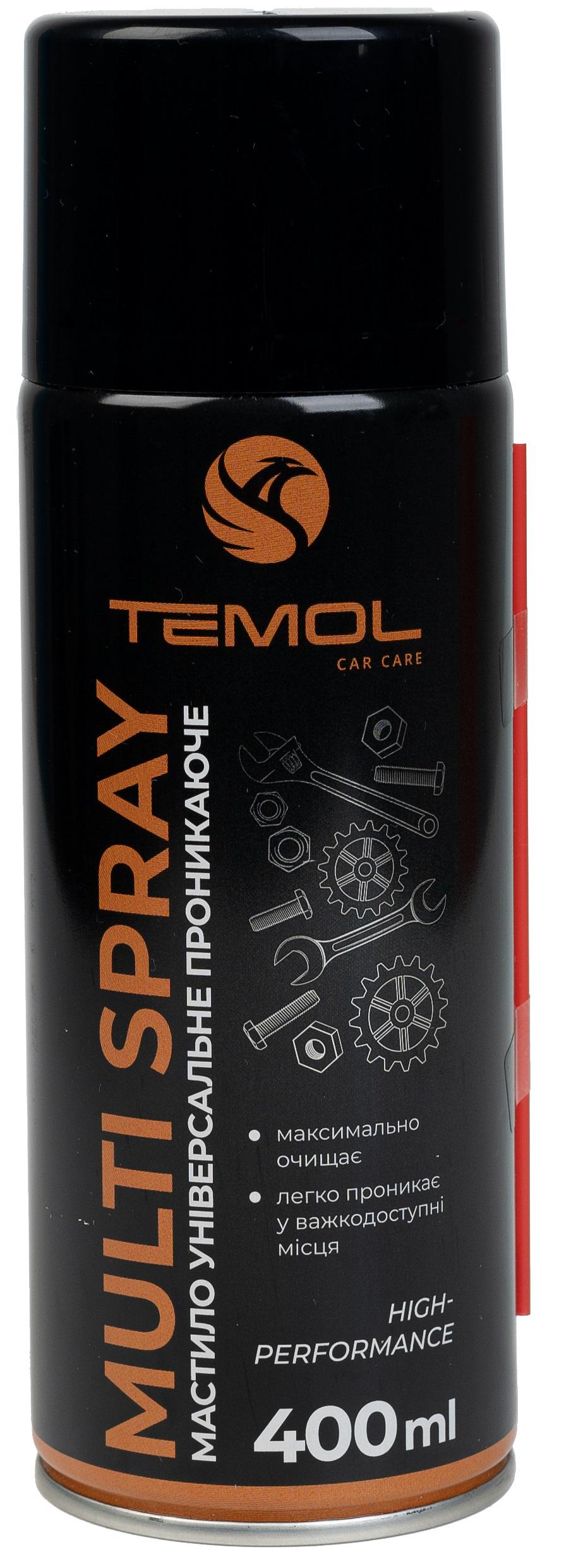 Универсальная проникающая смазка TEMOL MULTISPRAY 400 мл - фото 1