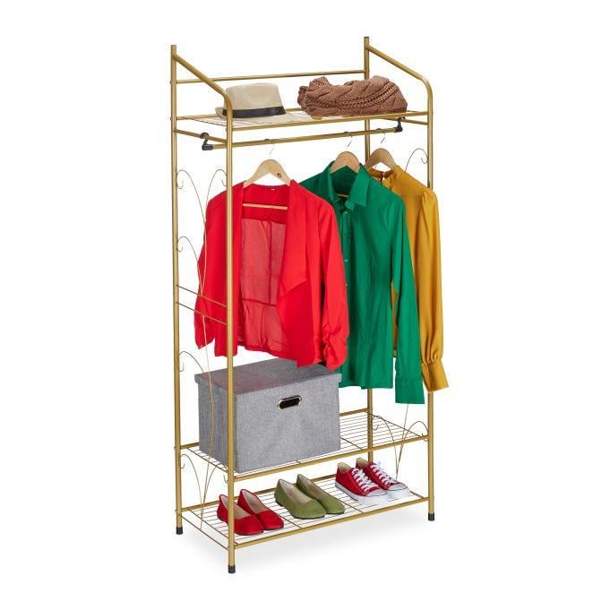 Вешалка для одежды Relaxdays на 3 полки 161x78x36 см (2242672377)