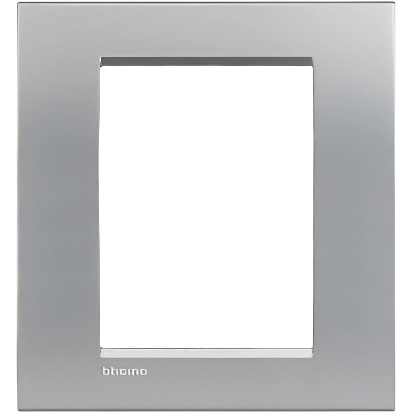 Рамка Legrand BTicino LivingLight прямоугольная 3+3 м Алюминиевый (ERC-LNC4826TE)