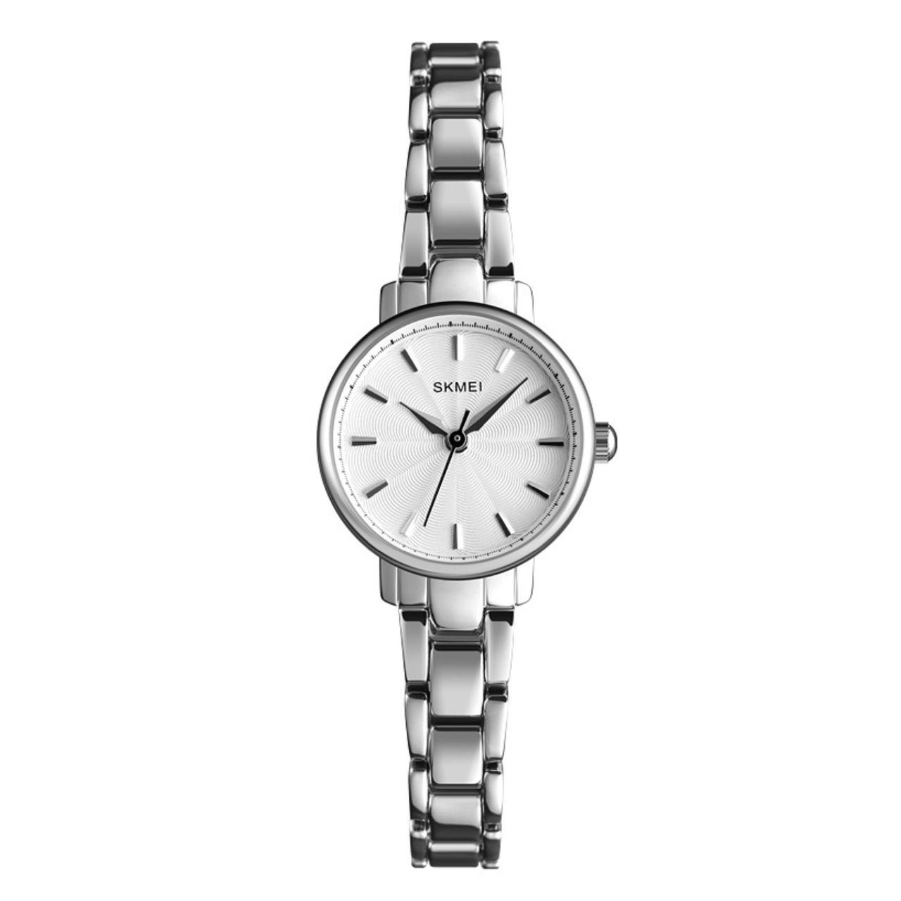Годинник жіночий металевий Skmei Сріблястий (z068-1)