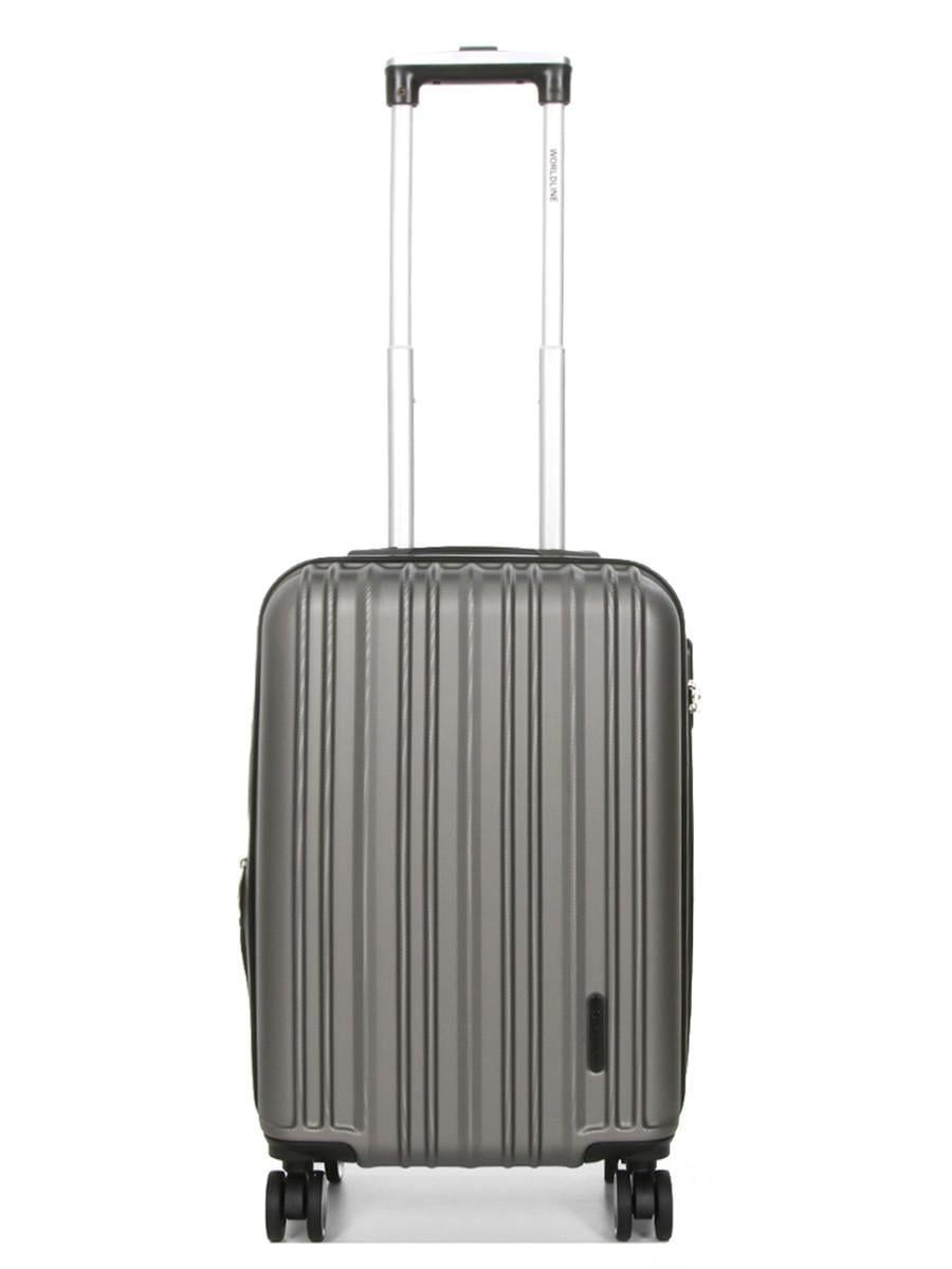 Чемодан ручная кладь Worldline S 55х35х21+5 см 38 л 2,6 кг Серый (623)