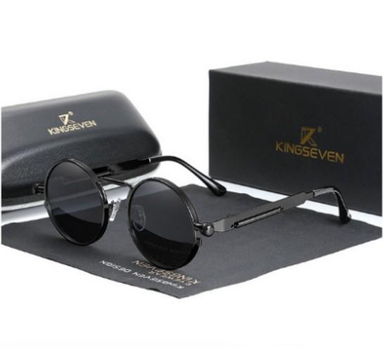 Сонцезахисні окуляри KINGSEVEN DESIGN N7579 Тишейди в металевій оправі з поляризованими лінзами Чорний/Сірий - фото 5 Сонцезахисні окуляри KINGSEVEN DESIGN N7579 Тишейди в металевій оправі з поляризованими лінзами Чорний/Сірий - фото 5