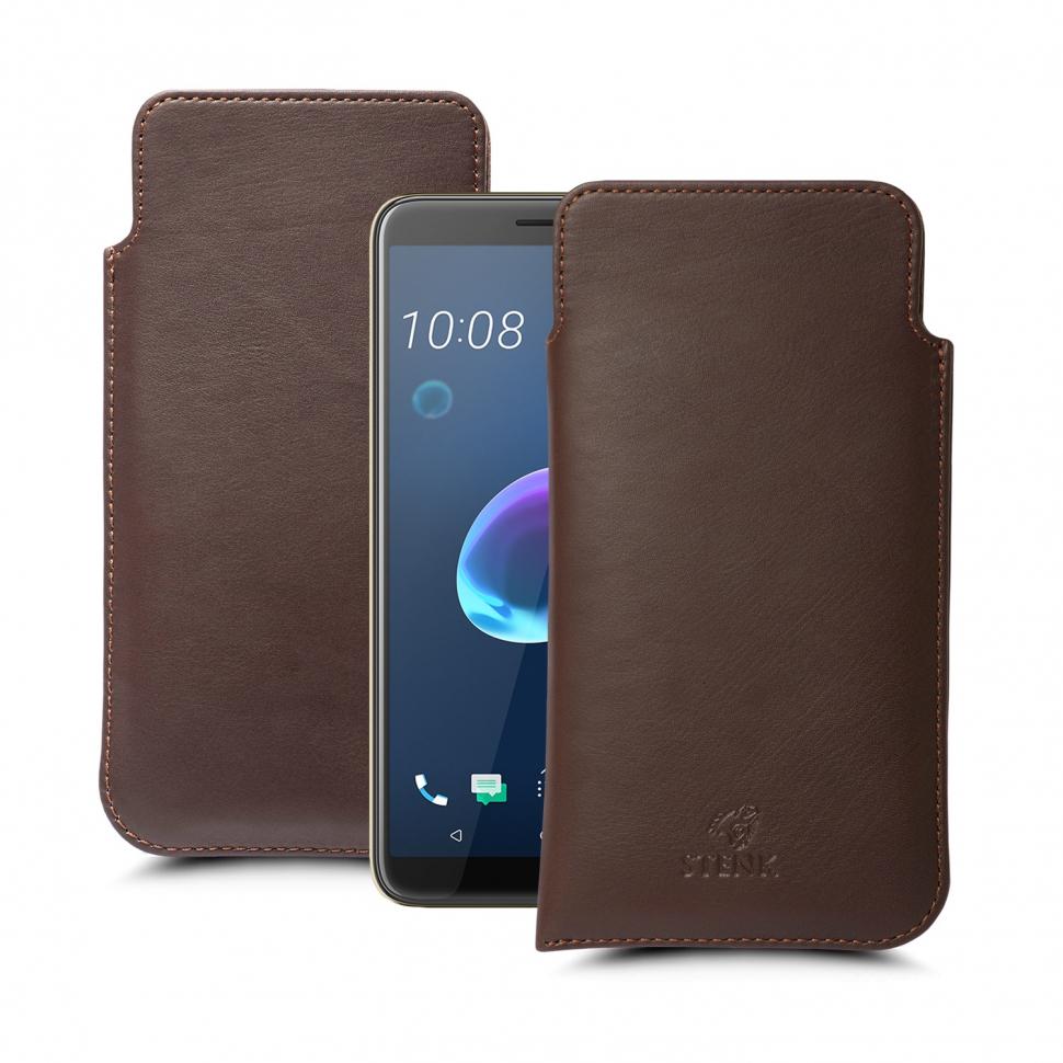 Футляр Stenk Elegance для HTC Desire 12 Коричневий (63361)