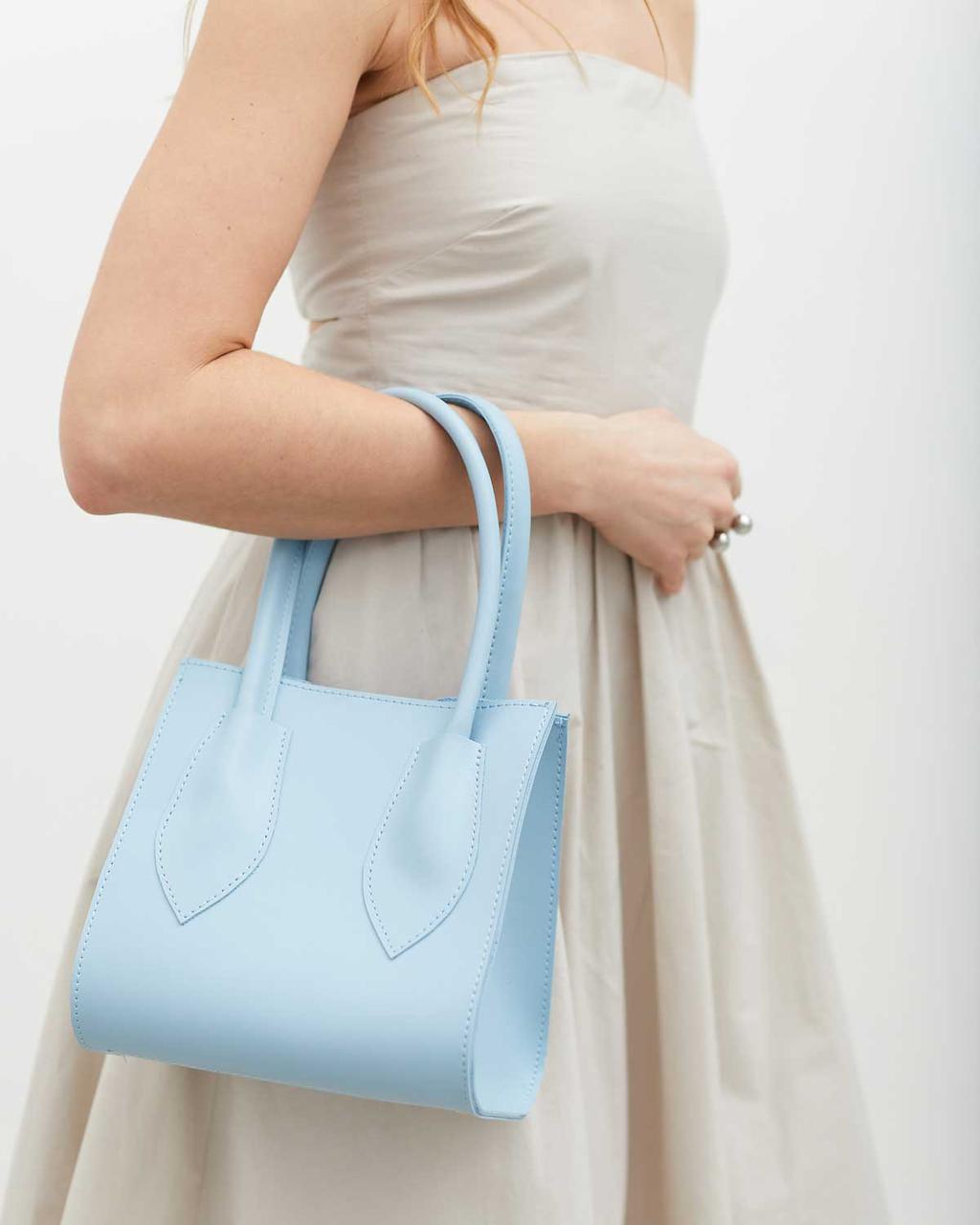 Женская сумка Welassie Лиана с ручками и плечевым ремнем Голубой (2267413146)