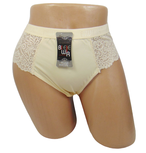 Женские трусики высокие Biweier 9382 5XL Бежевый (1684370429)