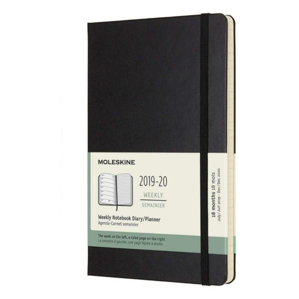Еженедельник Moleskine 2019-2020 средний Черный (DHB18WN3Y20)