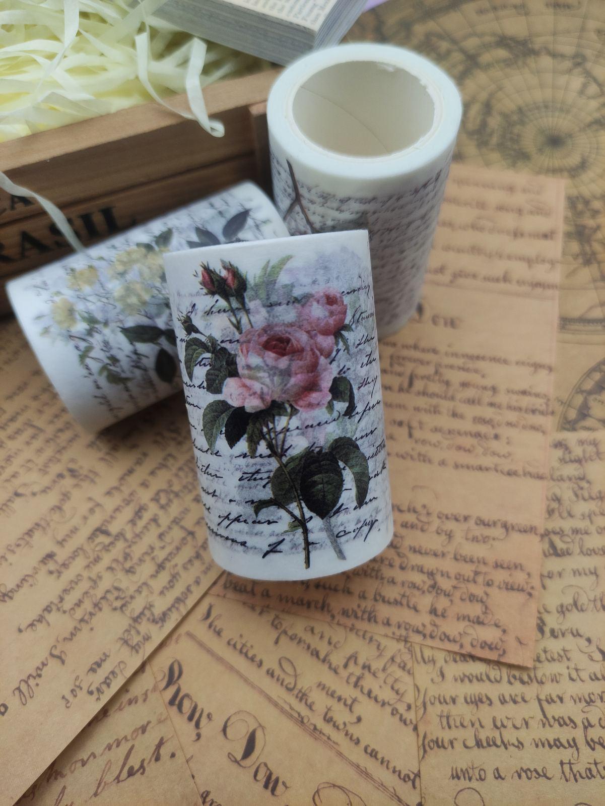 Декоративный скотч для рукоделия и скрапбукинга Flowers Washi Tape Panalisa 5 м (45319850) - фото 5