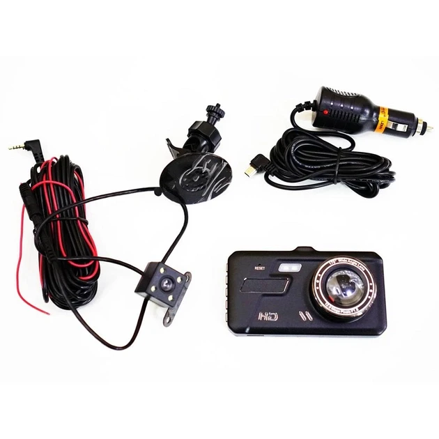 Відеореєстратор автомобільний BT100 на 2 камери Full HD сенсорний дисплей (2479517839)