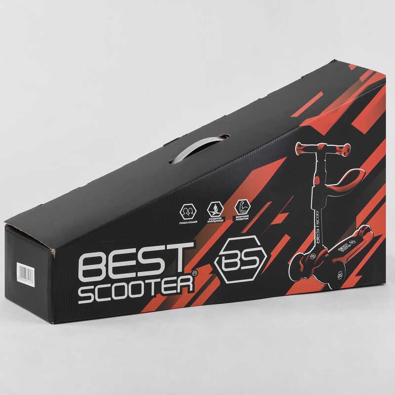 Самокат триколісний Best Scooter JS-20815 3 колеса PU зі світлом d 12 см - фото 2 Самокат триколісний Best Scooter JS-20815 3 колеса PU зі світлом d 12 см - фото 2