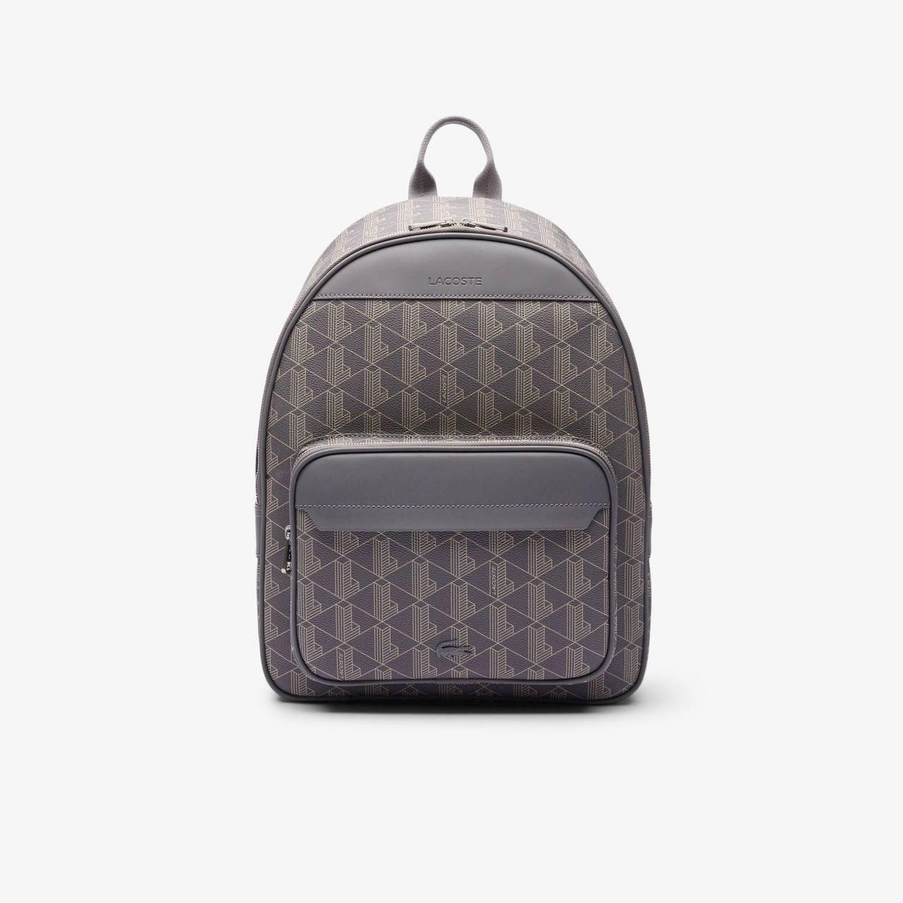Рюкзак мужской Lacoste Monogram Серый (LAC-003-GRY)
