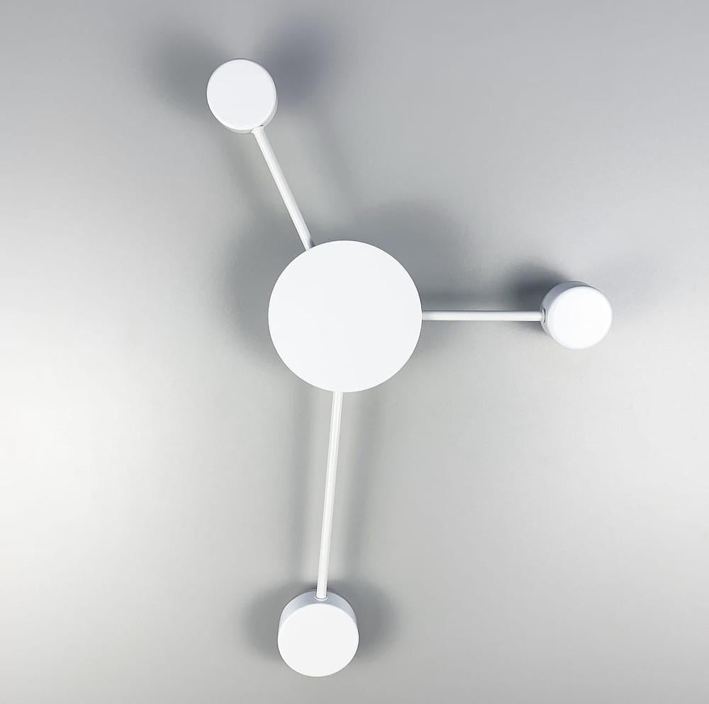 Настінний світильник з рухливими плафонами Білий (B 2021/3 WT)