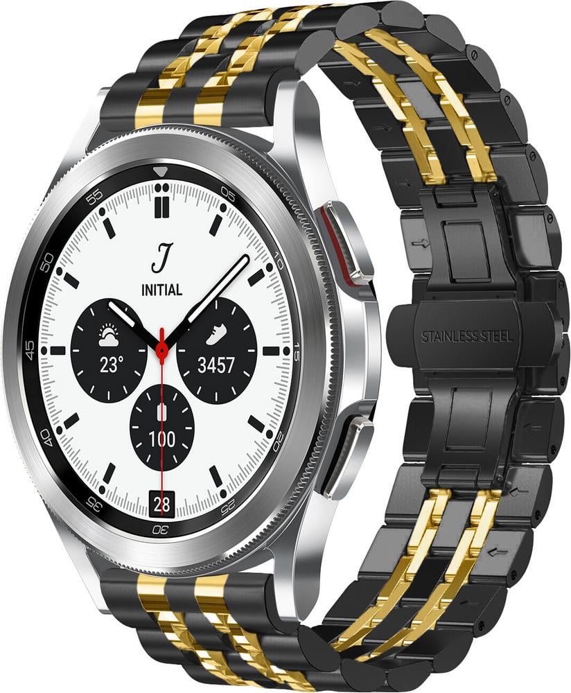 Браслет металевий Spinye Line для Galaxy Watch 4 Classic 42 мм Black Gold (29024-02)