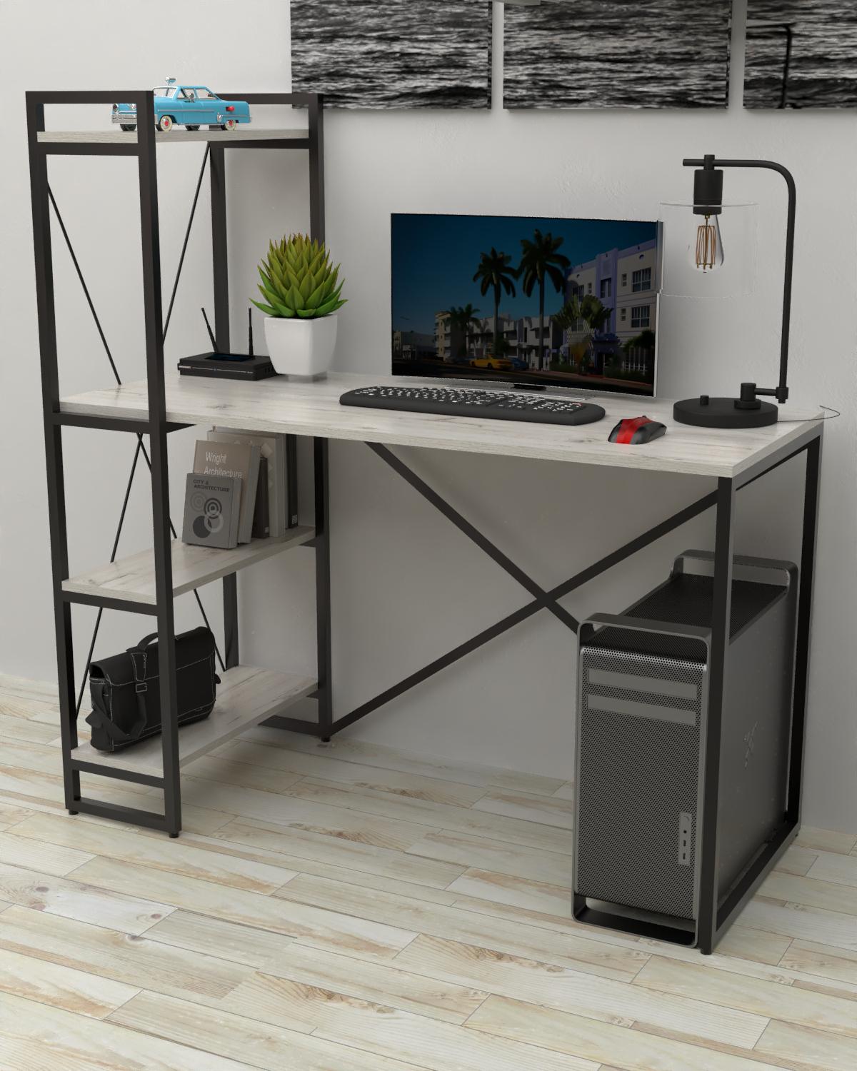 Письменный стол EcoLoft Аксион DSP-1467-2 в стиле лофт Дуб Кортона (34971686)