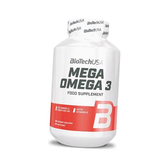 Омега для спорта BioTechUSA Mega Omega 3 180 Softgel Capsules - фото 1