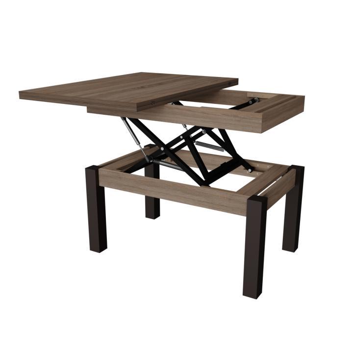 Журнальний стіл-трансформер Neman Батерфлай дерево/ДСП Трюфель/Венге - фото 6 Журнальний стіл-трансформер Neman Батерфлай дерево/ДСП Трюфель/Венге - фото 6