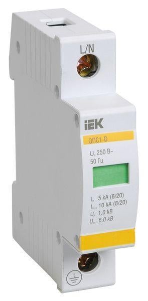 Обмежувач імпульсних перенапруг ОПС1-C 1Р In-20/Im-40 kA Un-400V (27872948)