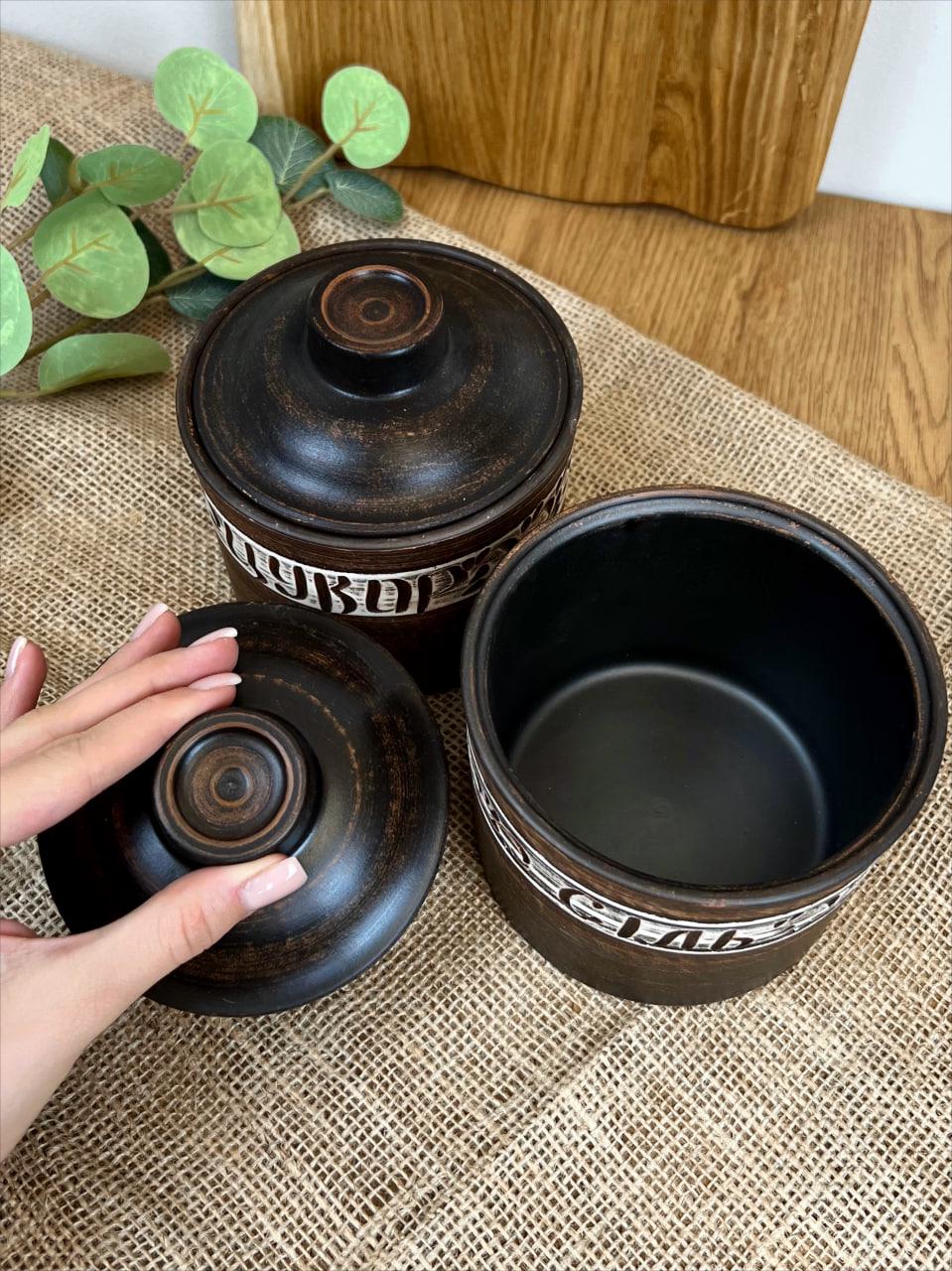 Набір для спецій керамічний ангоб глиняний 0,7 л (3001-30) - фото 9 Набір для спецій керамічний ангоб глиняний 0,7 л (3001-30) - фото 9