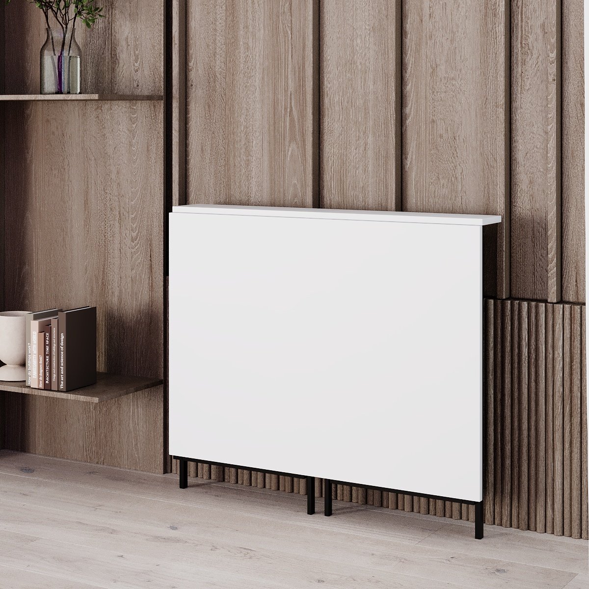 Стол-трансформер ART IN HEAD Sly 900x570x770 мм Белый бриллиант/Черный (TB24010000030) - фото 4 Стол-трансформер ART IN HEAD Sly 900x570x770 мм Белый бриллиант/Черный (TB24010000030) - фото 4