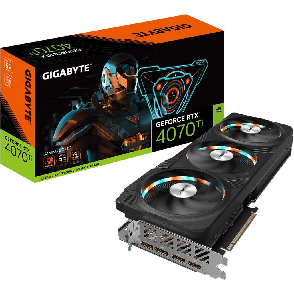 Видеокарта Gigabyte GeForce RTX 4070 Ti Gaming OC 12G (GV-N407TGAMING OC-12GD)