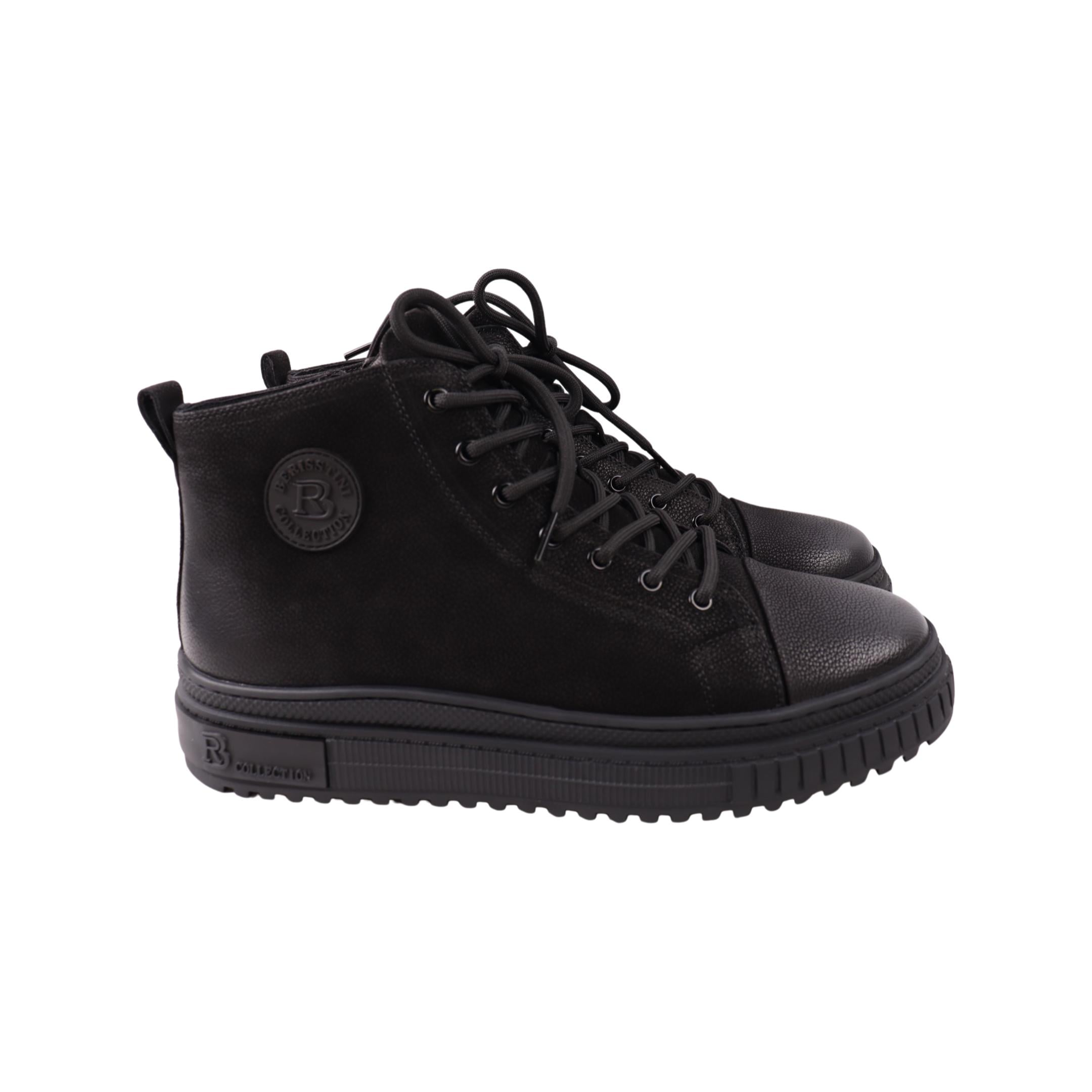 Ботинки мужские Berisstini 208-24ZHS р. 39 натуральный нубук Черный (29208937)