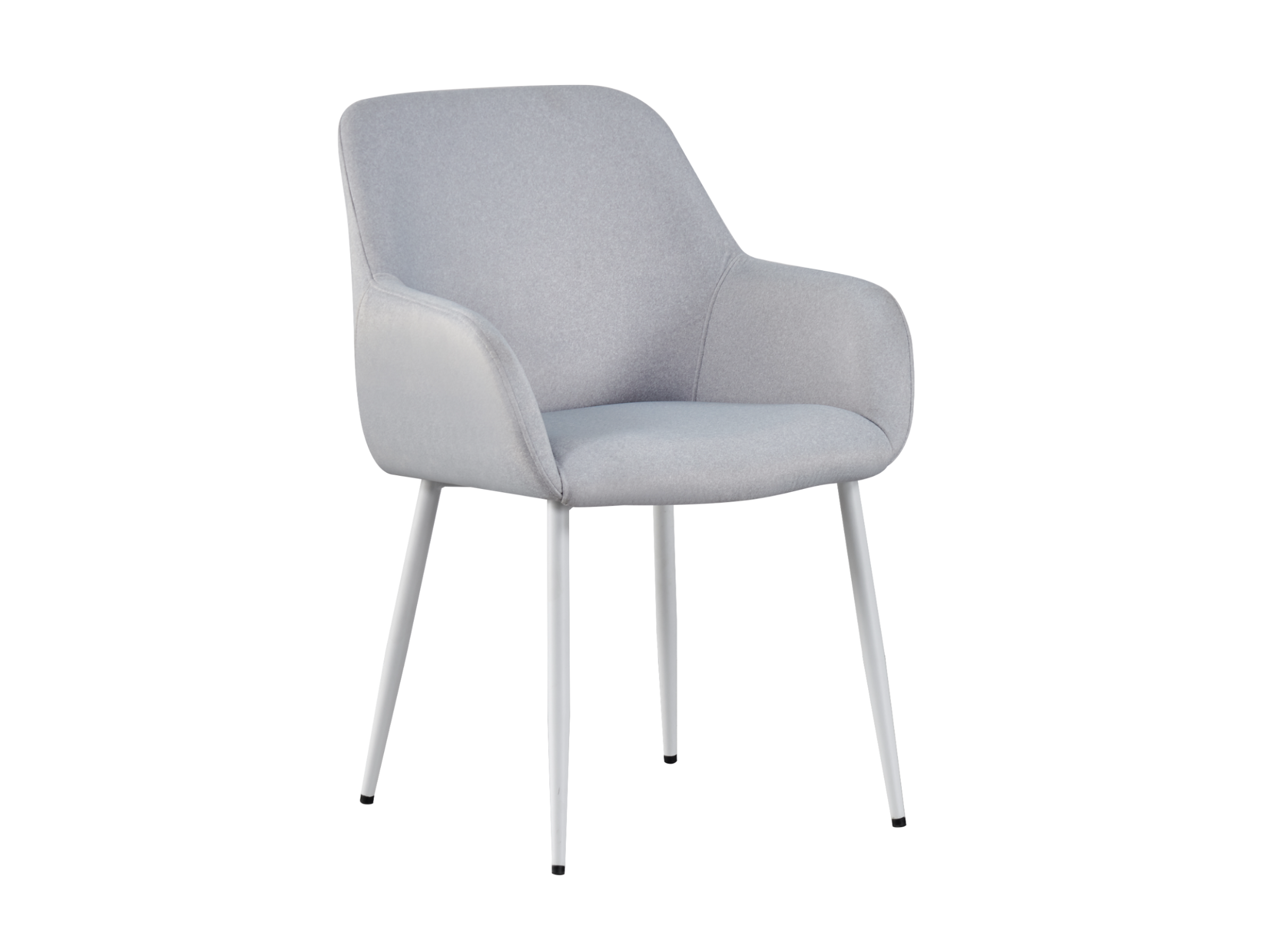 Стул для кухни Vetro Mebel M-220 металл/ткань мохер Белый/Устричный (M-220-oyster/white)