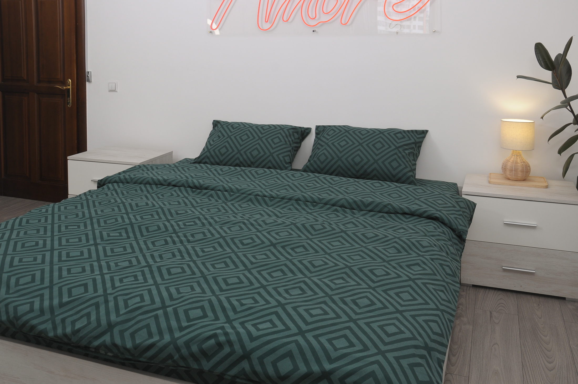 Комплект постельного белья евро Amore Glux-157 бязь Изумрудный (KPB-Ae-Glux-157(50x70)_) - фото 5 Комплект постельного белья евро Amore Glux-157 бязь Изумрудный (KPB-Ae-Glux-157(50x70)_) - фото 5