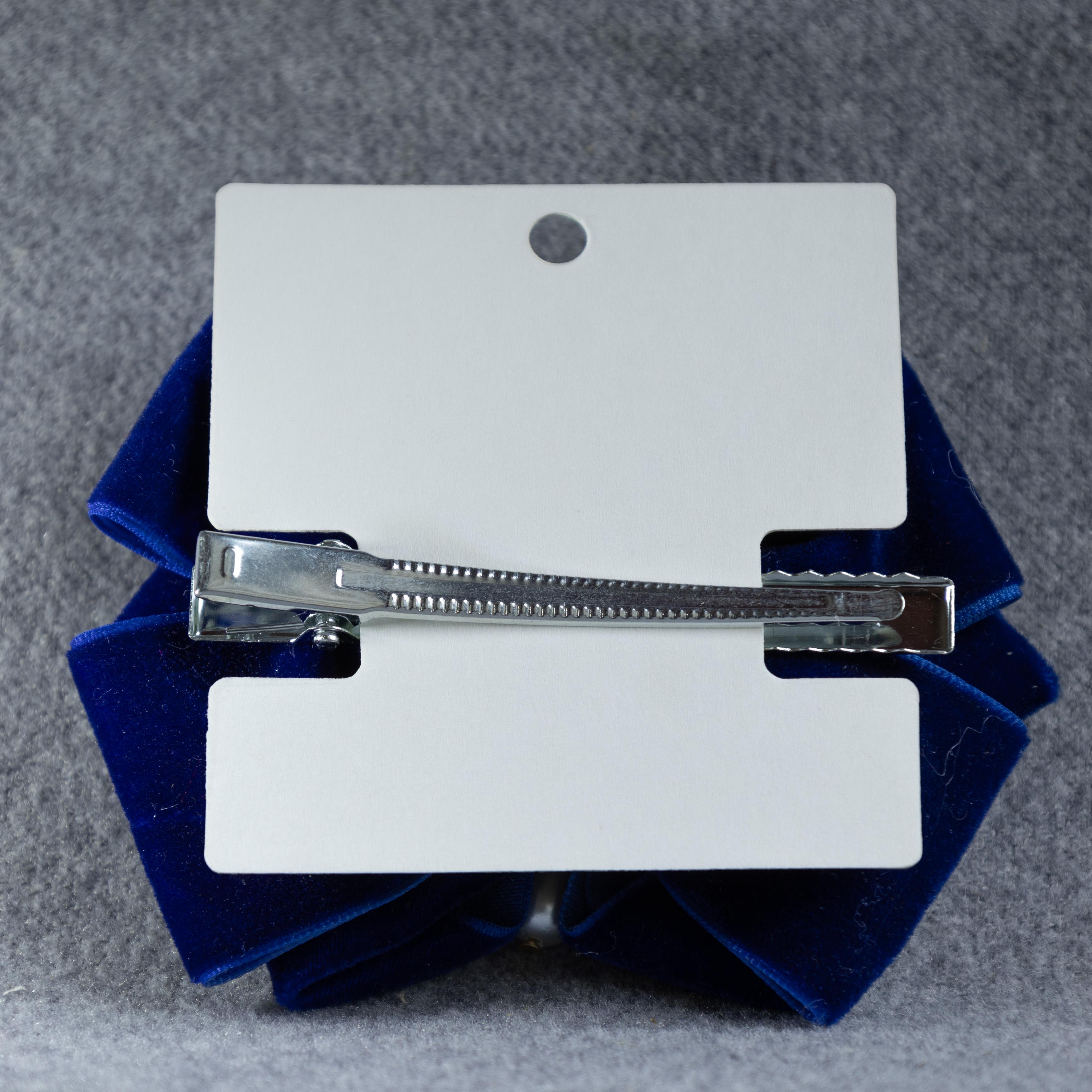 Заколка-крокодил для волосся ДАЙС з бантом 9 см Темно-синій (ЗС-09-ББ) - фото 2 Заколка-крокодил для волосся ДАЙС з бантом 9 см Темно-синій (ЗС-09-ББ) - фото 2