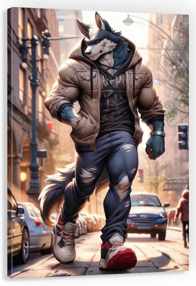 Картина на холсте PL_Factory Волк KLM_19 35х50 см (23461898)