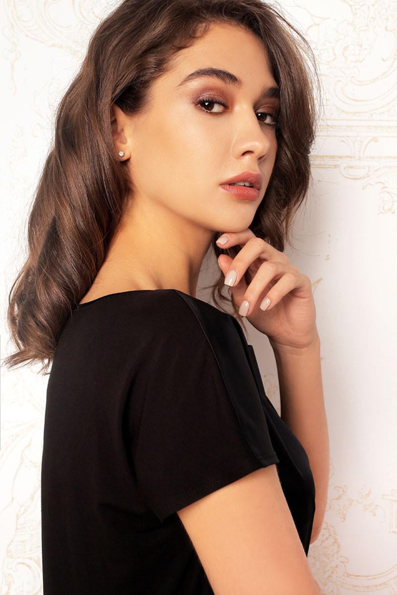 Блуза Anabel Arto р. 54/4XL Черный (64575) - фото 4 Блуза Anabel Arto р. 54/4XL Черный (64575) - фото 4