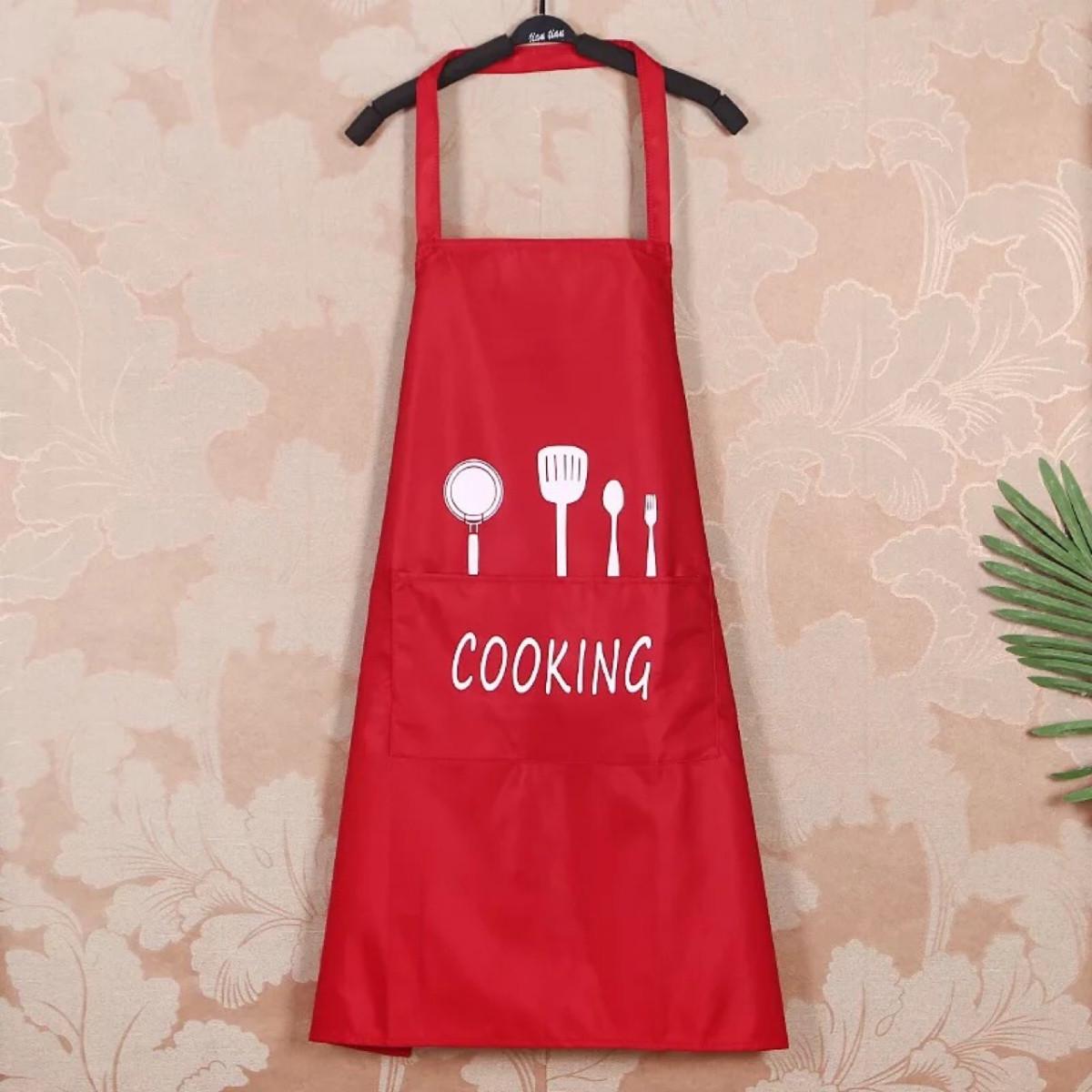 Фартук кухонный 11182 50х61х75 см Красный (4571554)