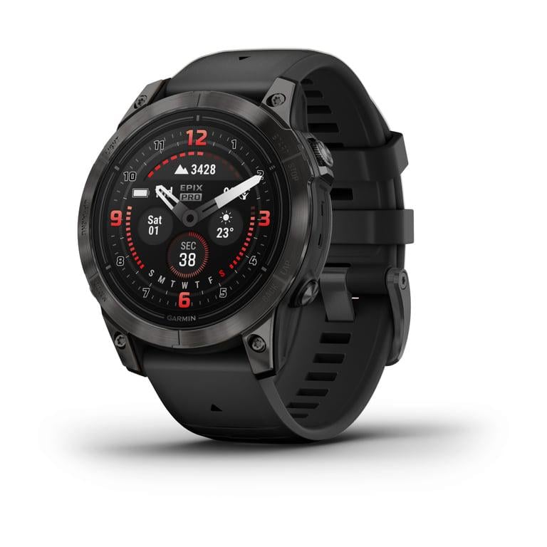Смарт-годинник Garmin Epix Pro Gen 2 Sapphire 47 мм Carbon G DLC Ti with Black Band (010-02803-10/11/54)