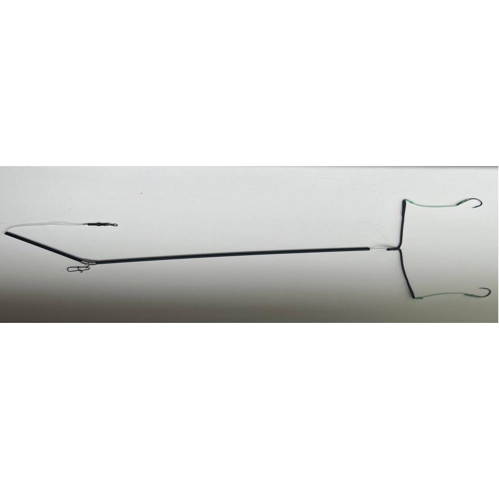 Противозакручиватель Stenson ЛК-67 с 2 крючками Черный (23941508)