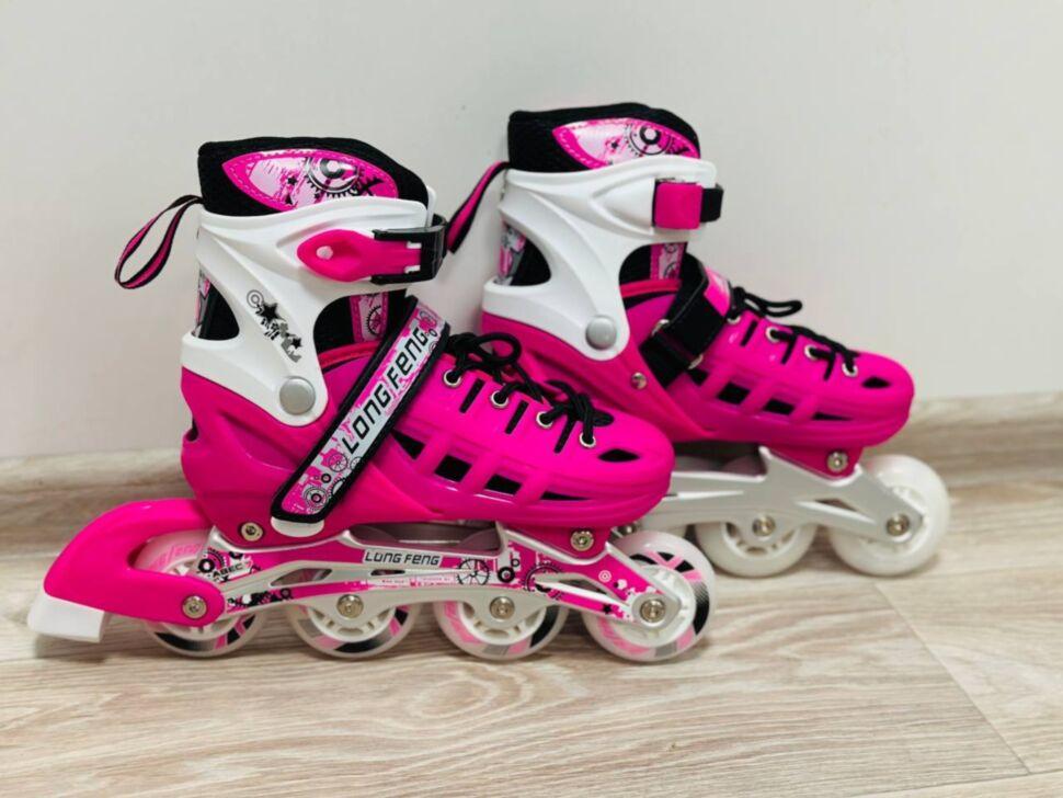 Набор раздвижных роликовых коньков Maraton Combo 2in1 Ice M р. 35-38 Розовый (2509903118) - фото 2