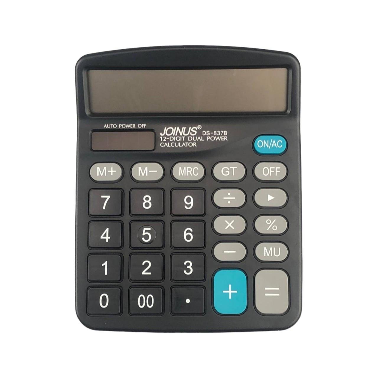 Калькулятор электронный Joinus DS-837B на батарейке с солнечной панелью (50194)