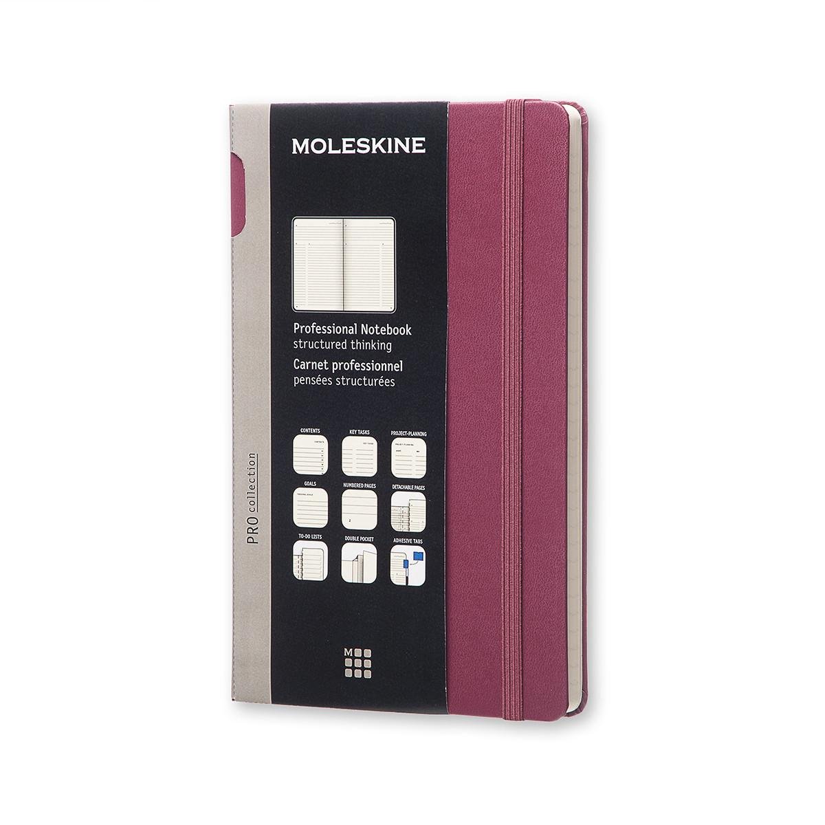 Блокнот Moleskine PRO средний 13х21 см бургунди (8051272891317)